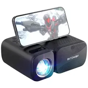 Projektor BlitzWolf BW-V3 Mini LED beamer / projector, Wi-Fi + Bluetooth, black (5905316146884)