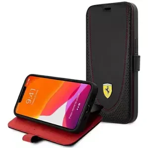Pouzdro Ferrari FEFLBKP13LRGOK iPhone 13 Pro 6.1" black book Leather Curved Line (FEFLBKP13LRGOK)