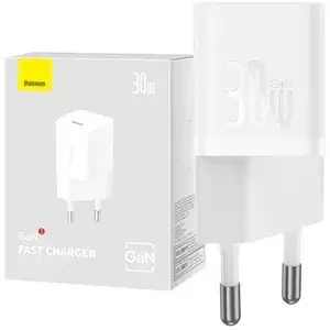 Nabíječka Mini wall charger Baseus GaN5 30W (white)