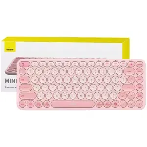 Klávesnice Baseus K01A Wireless Tri-Mode Keyboard Baby Pink