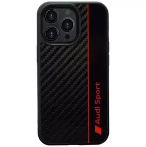 Kryt Audi Carbon Fiber Stripe iPhone 13 Pro / 13 6.1" black hardcase AUS-TPUPCIP13P-R8/D1-BK (AUS-TPUPCIP13P-R8/D1-BK)