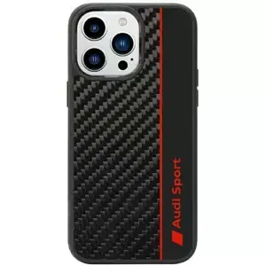 Kryt Audi Carbon Fiber Stripe iPhone 14 Pro 6.1" black hardcase AUS-TPUPCIP14P-R8/D1-BK (AUS-TPUPCIP14P-R8/D1-BK)