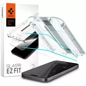 Ochranné sklo Spigen Glass tR EZ Fit 2 Pack, transparency - iPhone 15 Pro (AGL06892)