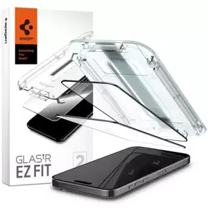 Ochranné sklo Spigen Glass tR EZ Fit 2 Pack, FC Black - iPhone 15 Pro Max (AGL06873)