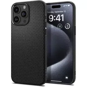 Kryt Spigen Liquid Air, matte black - iPhone 15 Pro (ACS06704)