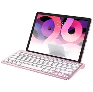 Klávesnice Wireless iPad keyboard Omoton KB088 with tablet holder (rose golden)