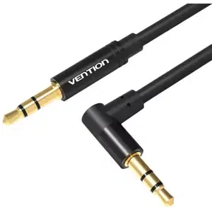 Kabel Mini jack 3,5mm AUX 90 degree cable Vention BAKBD-T 0.5m (black)