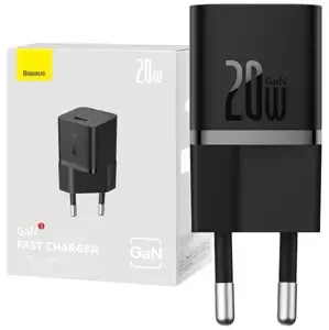 Nabíječka Mini wall charger Baseus GaN5 20W (black)