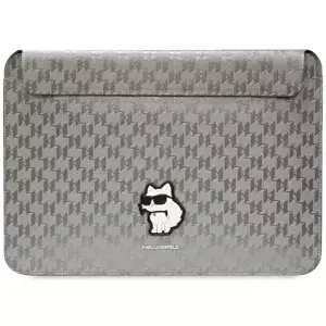 Pouzdro Karl Lagerfeld Sleeve KLCS14SAKHPCG 14" silver Saffiano Monogram Choupette (KLCS14SAKHPCG)