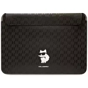 Pouzdro Karl Lagerfeld Sleeve KLCS14SAKHPCK 14" black Saffiano Monogram Choupette (KLCS14SAKHPCK)