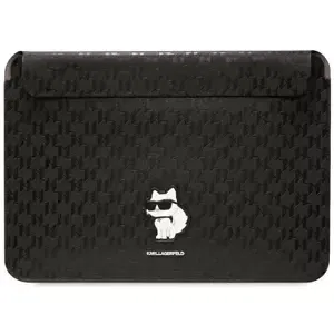 Pouzdro Karl Lagerfeld Sleeve KLCS16SAKHPCK 16" black Saffiano Monogram Choupette (KLCS16SAKHPCK)