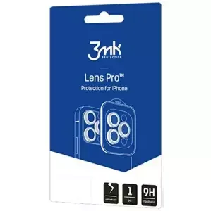 Ochranné sklo 3MK Lens Protection Pro iPhone 15 Plus 6.7" silver Camera lens protection with mounting frame 1 pc.