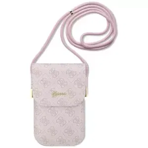 Pouzdro Guess Bag GUOWBP4SNSP pink 4G Metal Script Logo (GUOWBP4SNSP)