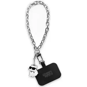 přívěsek Karl Lagerfeld KLUCHCSKPK Universal Hand Strap Choupette silver (KLUCHCSKPK)