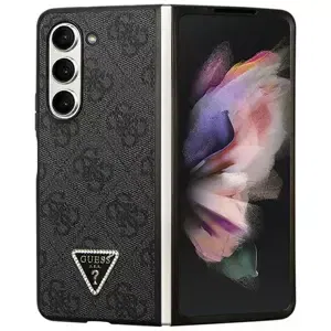 Kryt Guess GUHCZFD5P4TDPK F946 Z Fold 5 black hardcase Leather 4G Diamond Triangle (GUHCZFD5P4TDPK)