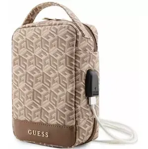 Guess Bag GUHBHGCFSEW Organizer brown GCube Stripe (GUHBHGCFSEW)