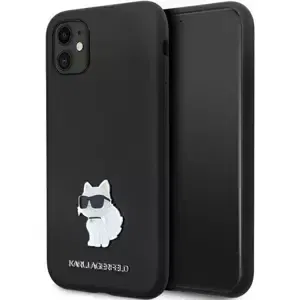 Kryt Karl Lagerfeld KLHCN61SMHCNPK iPhone 11 / Xr 6.1" black hardcase Silicone C Metal Pin (KLHCN61SMHCNPK)