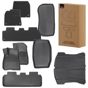 Rohož 9-Piece Floor Mat for Tesla 3 Baseus T-Space Series (black polypropylene)