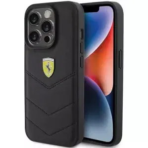 Kryt Ferrari FEHCP15LRDUK iPhone 15 Pro 6.1" black hardcase Quilted Metal Logo (FEHCP15LRDUK)