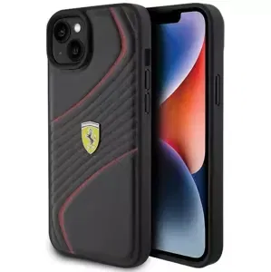 Kryt Ferrari FEHCP15MPTWK iPhone 15 Plus 6.7" black hardcase Twist Metal Logo (FEHCP15MPTWK)