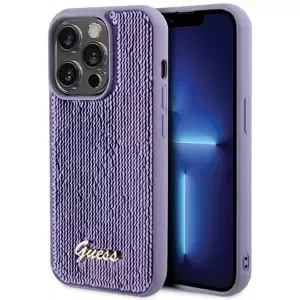 Kryt Guess GUHCP15XPSFDGSU iPhone 15 Pro Max 6.7" purple hardcase Sequin Script Metal (GUHCP15XPSFDGSU)