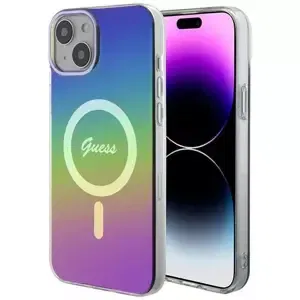 Kryt Guess GUHMP15SHITSK iPhone 15 6.1" rainbow hardcase IML Iridescent MagSafe (GUHMP15SHITSK)