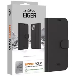 Kryt Eiger North Folio Case for Apple iPhone 15 in Black