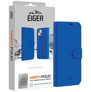 Kryt Eiger North Folio Case for Apple iPhone 15 Plus in Blue