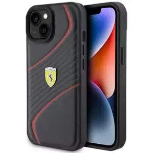 Kryt Ferrari FEHCP15SPTWK iPhone 15 6.1" black hardcase Twist Metal Logo (FEHCP15SPTWK)