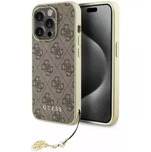 Kryt Guess GUHCP15LGF4GBR iPhone 15 Pro 6.1" brown hardcase 4G Charms Collection (GUHCP15LGF4GBR)