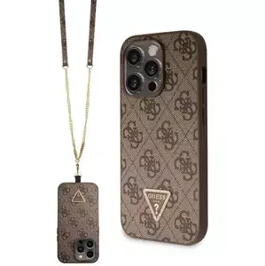 Kryt Guess GUHCP15LP4TDSCPW iPhone 15 Pro 6.1" brown hardcase Crossbody 4G Metal Logo (GUHCP15LP4TDSCPW)