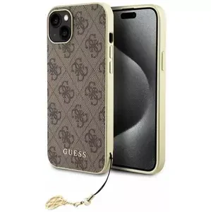 Kryt Guess GUHCP15SGF4GBR iPhone 15 6.1" brown hardcase 4G Charms Collection (GUHCP15SGF4GBR)