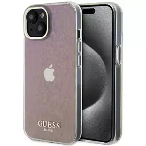 Kryt Guess GUHCP15SHDECMP iPhone 15 6.1" pink hardcase IML Faceted Mirror Disco Iridescent (GUHCP15SHDECMP)