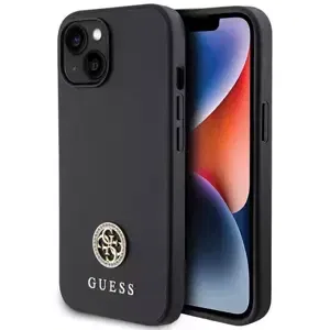 Kryt Guess GUHCP15SPS4DGPK iPhone 15 6.1" black hardcase Strass Metal Logo (GUHCP15SPS4DGPK)