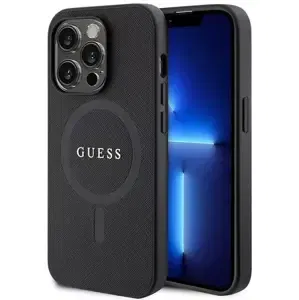 Kryt Guess GUHMP15XPSAHMCK iPhone 15 Pro Max 6.7" black hardcase Saffiano MagSafe (GUHMP15XPSAHMCK)