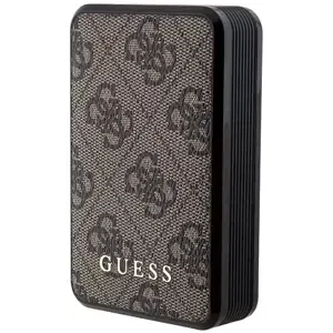 Nabíječka Guess Powerbank 18W GUPB10DP4GEGW 10000mAh brown 4G Leather Metal Logo (GUPB10DP4GEGW)