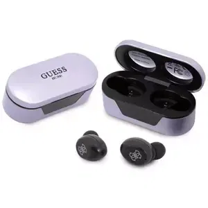 Sluchátka Guess Bluetooth headphones GUTWST31EU TWS + docking station purple (GUTWST31EU)