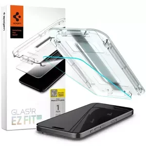 Ochranné sklo Spigen Glas.TR iPhone 15 Pro Max 6.7" "EZ FIT" clear black (AGL06878)