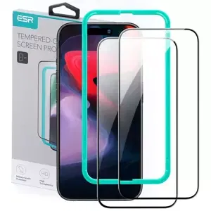 Ochranné sklo ESR TEMPERED GLASS 2-PACK IPHONE 15 PRO BLACK (4894240174241)