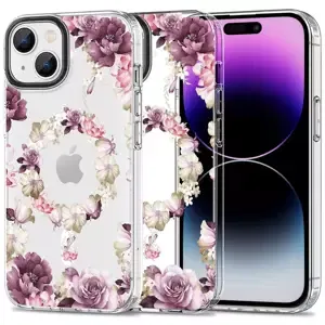 Kryt TECH-PROTECT MAGMOOD MAGSAFE IPHONE 15 ROSE FLORAL (9319456605327)