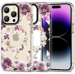 Kryt TECH-PROTECT MAGMOOD MAGSAFE IPHONE 15 PRO ROSE FLORAL (9319456605372)