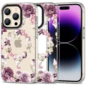 Kryt TECH-PROTECT MAGMOOD MAGSAFE IPHONE 15 PRO MAX ROSE FLORAL (9319456605419)