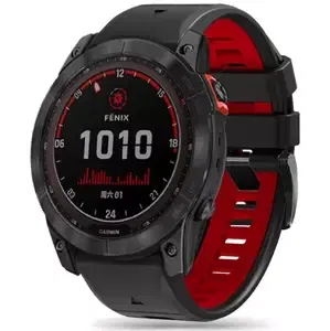 Řemínek TECH-PROTECT ICONBAND PRO GARMIN FENIX 5 / 6 / 6 PRO / 7 BLACK/RED (9490713936436)