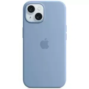 Kryt Apple iPhone 15 Silicone Case with MS - Winter Blue