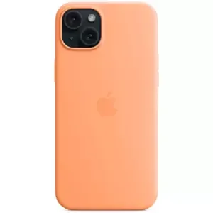Kryt Apple iPhone 15+ Silicone Case with MS - Orange Sorbet