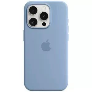 Kryt Apple iPhone 15 Pro Silicone Case with MS - Winter Blue