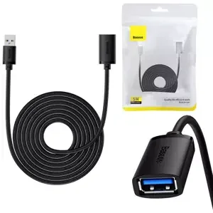 Kabel Baseus USB 3.0 Extension cable male to female, AirJoy Series, 5m (black)