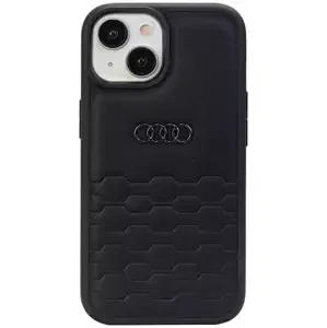 Kryt Audi GT Synthetic Leather iPhone 15 6.1" black hardcase (AU-TPUPCIP15-GT/D2-BK)