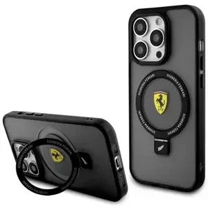 Kryt Ferrari FEHMP15LUSCAK iPhone 15 Pro 6.1" black hardcase Ring Stand 2023 Collection MagSafe (FEHMP15LUSCAK)