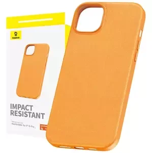 Kryt Baseus Phone Case for iPhone 15 Pro Fauxther Series (Orange)